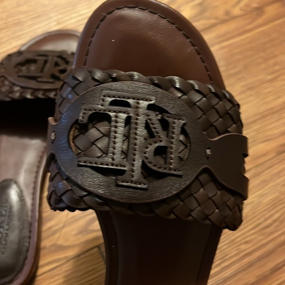 Ralph Lauren Leather Slide Sandals Size 6 - Picture 3 of 7